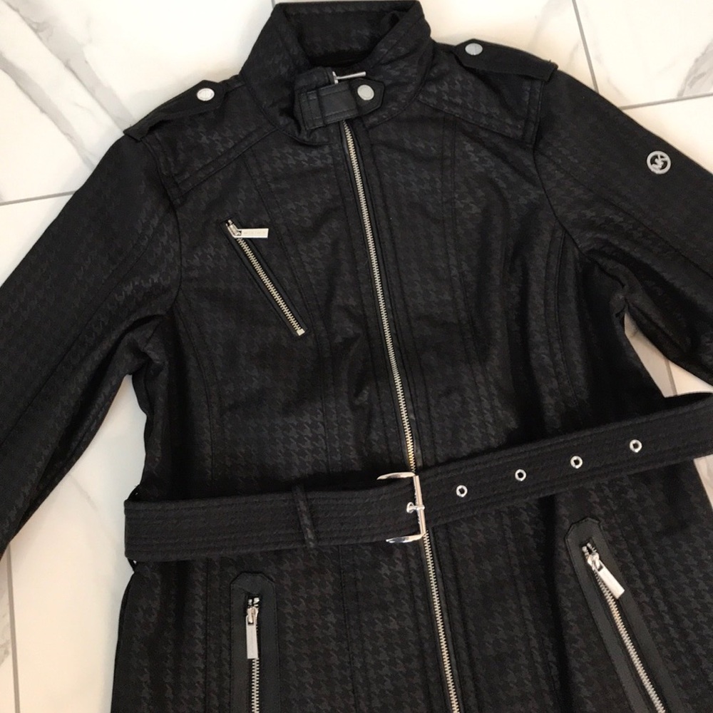MICHAEL Michael Kors Black Belted Jacket